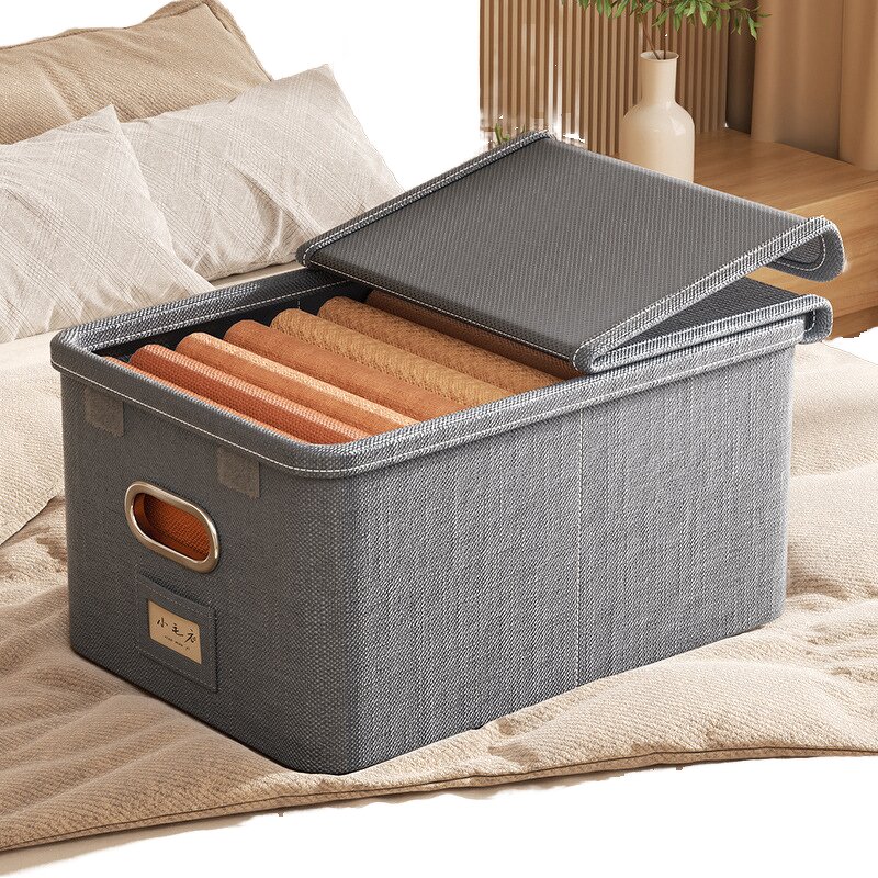 Fabric Cube Storage Bin Manufacturer - Modern Fashionable Large Capacity Foldable New Generation Fastener Lids for Clothing Organization