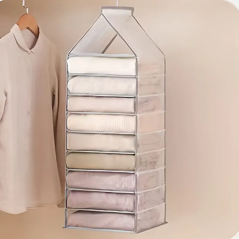 Foldable Hanging Closet Organizer Manufacturer - Wardrobe Storage Shelves for Hanging Clothes Bag Storage Solution