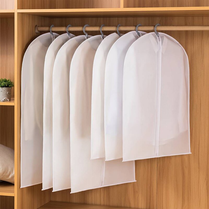PEVA Garment Bag Manufacturer - Hot Dustcover for Closet Clothes Storage Transparent Dustproof Suit for Garment Storage
