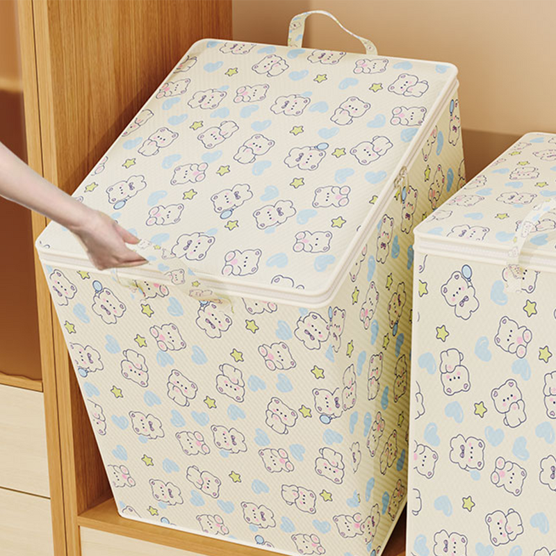 Foldable Toy Storage Basket Manufacturer - Wholesale Kids Squared Wardrobe Desktop Waterproof Makeup Organizer Laundry
