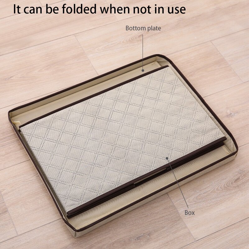 Fabric Organizer Manufacturer - Foldable Storage Racks with Lids for Home Clothing Wardrobe Closet Storage Box Handle Packaging