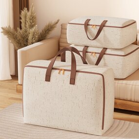 Quilt Storage Bag Manufacturer - Large Capacity Household Clothes Moving Living Room Bedroom Quilt Sorting Basket