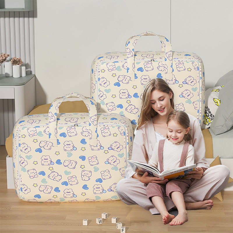 Quilt Storage Bag Manufacturer - Fabric for Travel Clothes Foldable Clothes Visual Organizer