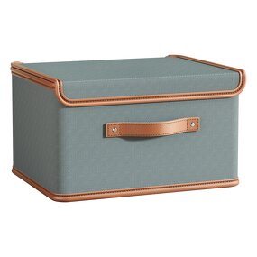 MDF Board Storage Organiser Manufacturer - Eco-friendly Large Cloth Houseware Fabric Box with Lids and Handles for Home Organization