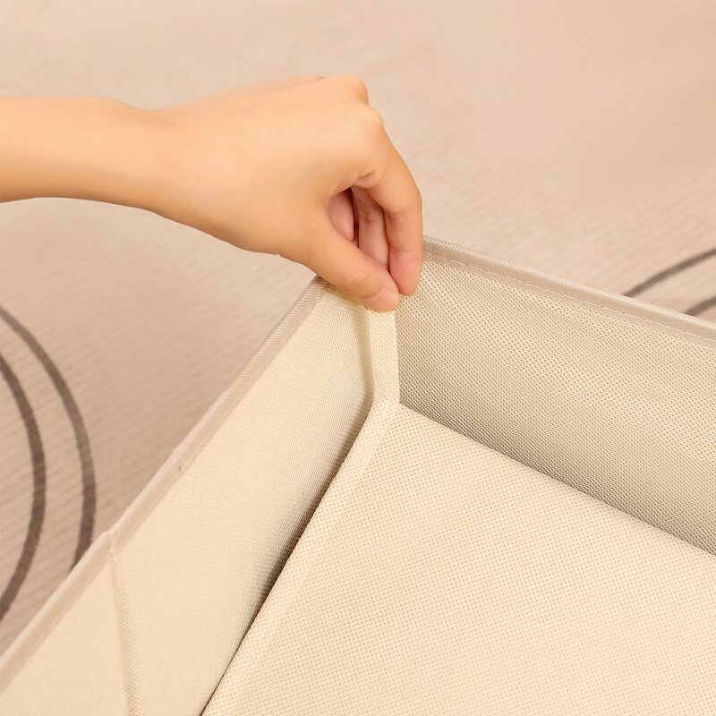 Gabardine Fabric Storage Box Manufacturer - Cloth Steel Collapsible for Wardrobe Closet Clothes Organizer