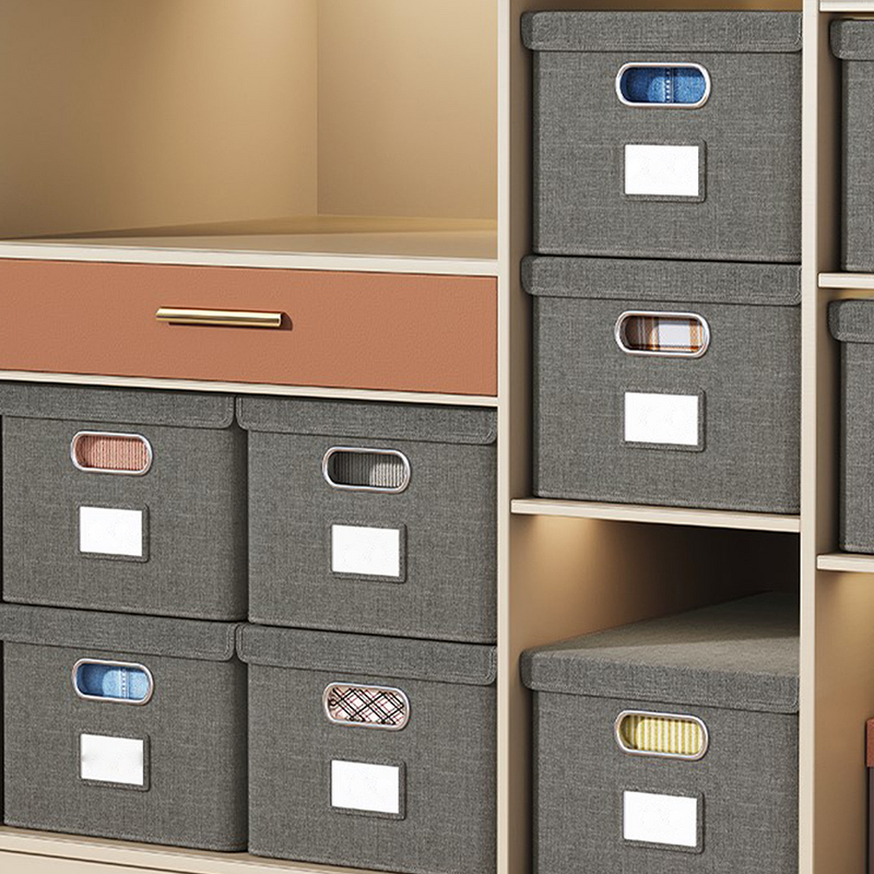 Fabric Cube Storage Bin Manufacturer - Modern Fashionable Large Capacity Foldable New Generation Fastener Lids for Clothing Organization