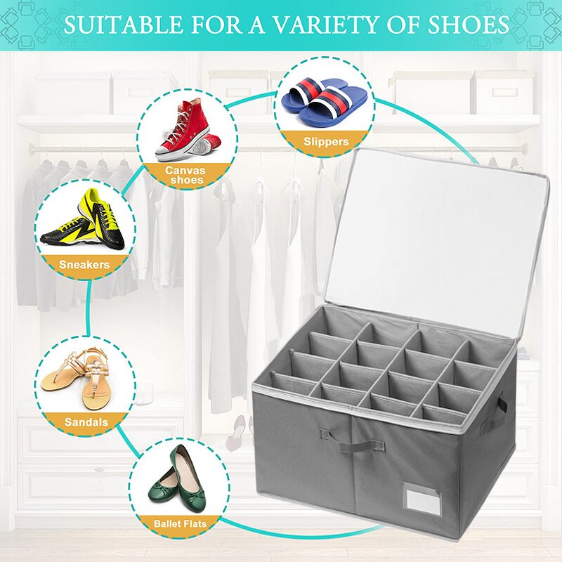 Fabric Shoe Cabinet Manufacturer - High Quality Collapsible Dust-Proof Foldable Large Capacity Household Organizer Home Storage