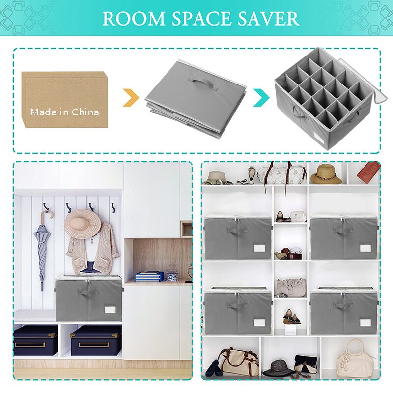 Fabric Shoe Cabinet Manufacturer - High Quality Collapsible Dust-Proof Foldable Large Capacity Household Organizer Home Storage