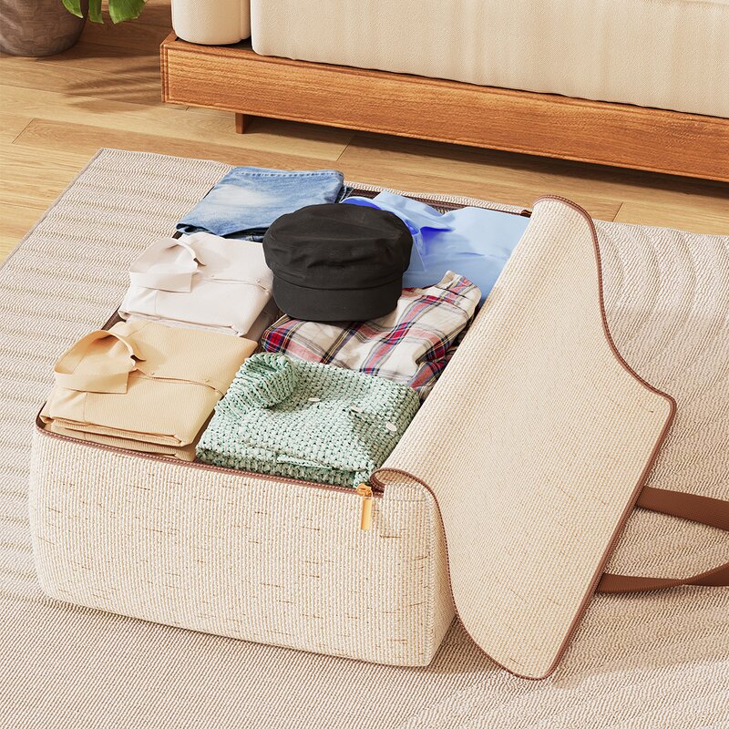 Quilt Storage Bag Manufacturer - Large Capacity Household Clothes Moving Living Room Bedroom Quilt Sorting Basket