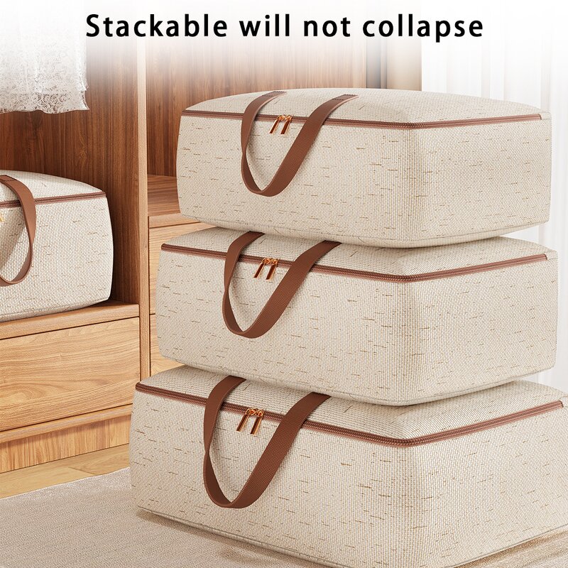 Quilt Storage Bag Manufacturer - Large Capacity Household Clothes Moving Living Room Bedroom Quilt Sorting Basket