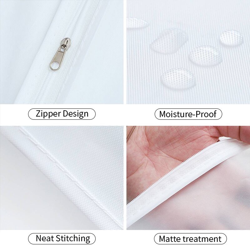 PEVA Garment Bag Manufacturer - Hot Dustcover for Closet Clothes Storage Transparent Dustproof Suit for Garment Storage