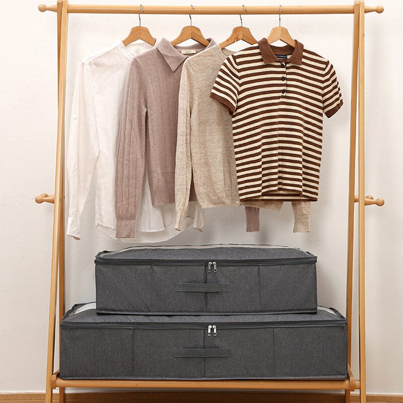 Stackable Storage Boxes Manufacturer - Foldable Bed Containers for Household Clothes Cationic Bags for Organization Space Saving