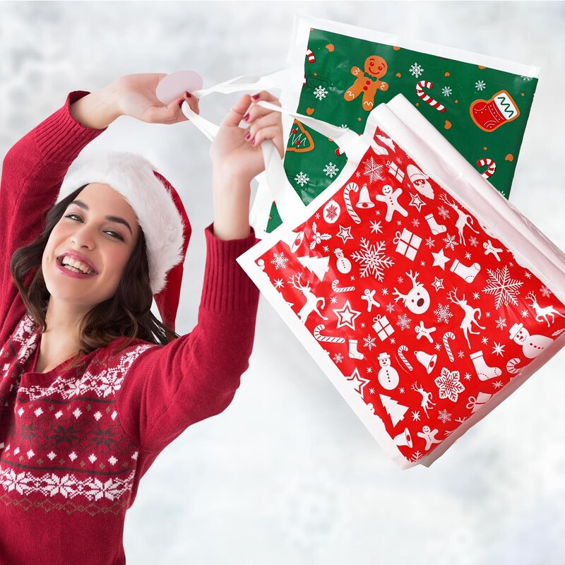 Shopping Bag Manufacturer - YC Custom Recyclable LDPE/HDPE Tote Retail Gusset Plastic Packaging with Soft Loop Handles for Gift