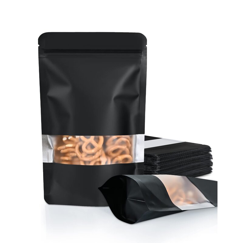 Compound Bags Manufacturer - YC Wholesale Hot Sale Plastic Packaging With Window Reusable Food Grade Stand Pouch Heat Seal Zipper