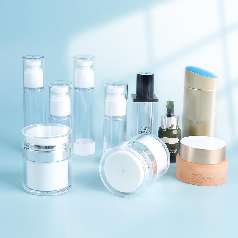 Cosmetic Packaging Bottle Manufacturer - YC Wholesale Empty Lotion Serum 15-100ml Shinning Matte Silver Airless Pump Spray