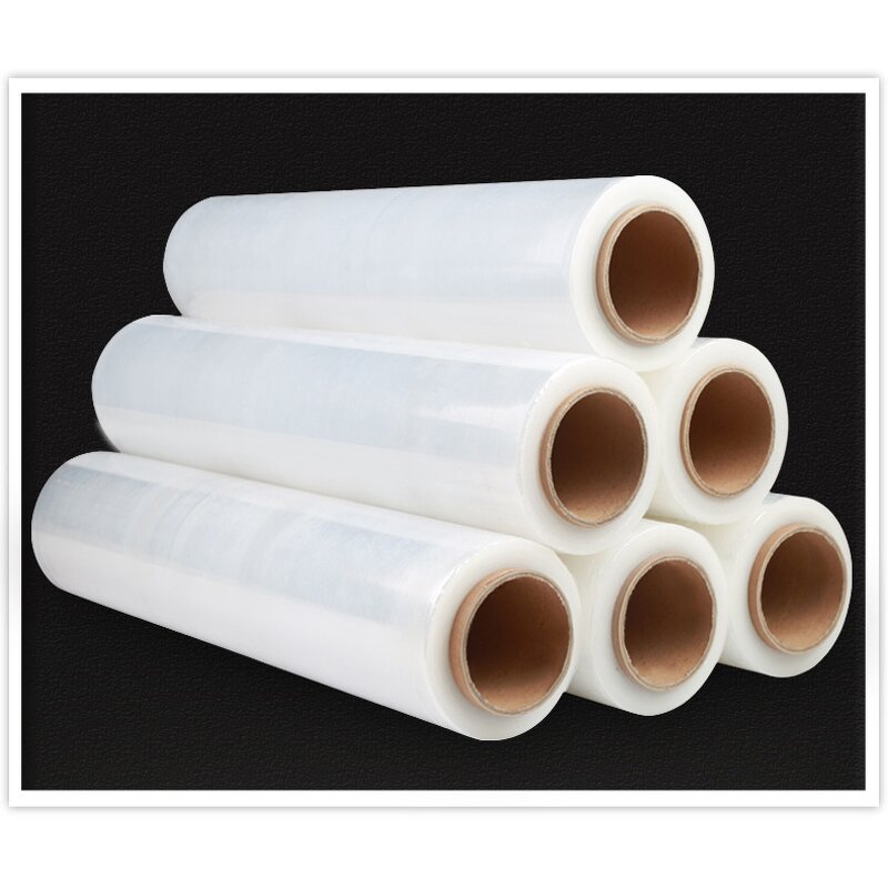 Stretch Wrap Manufacturer - YC Machine Winding Film Master Durable Adhering PE Transparent Proof Soft Packaging Plastic Polythene Roll