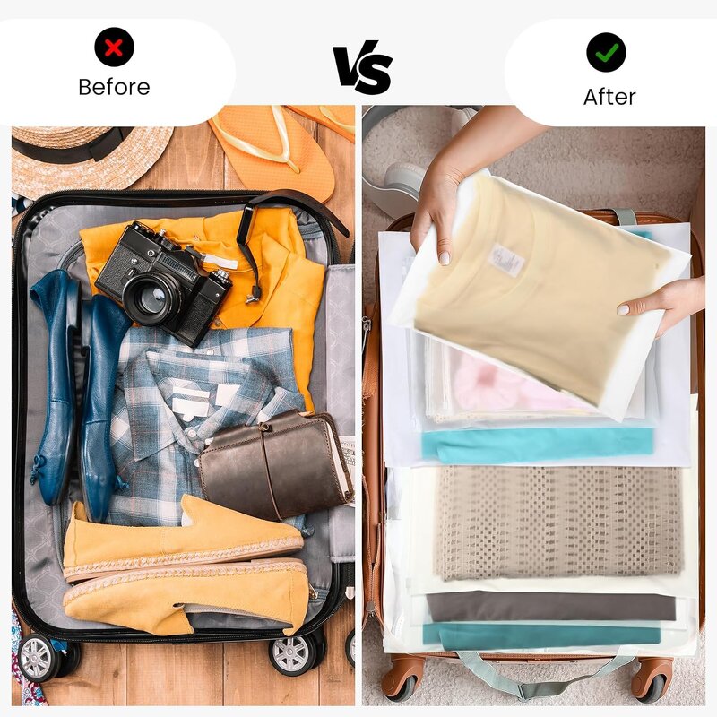 Biodegradable Zip Lock Bag Manufacturer - YC Bulk Customized Eco Friendly Matte Top Sealing Handle Clothing PE Frosted Zipper