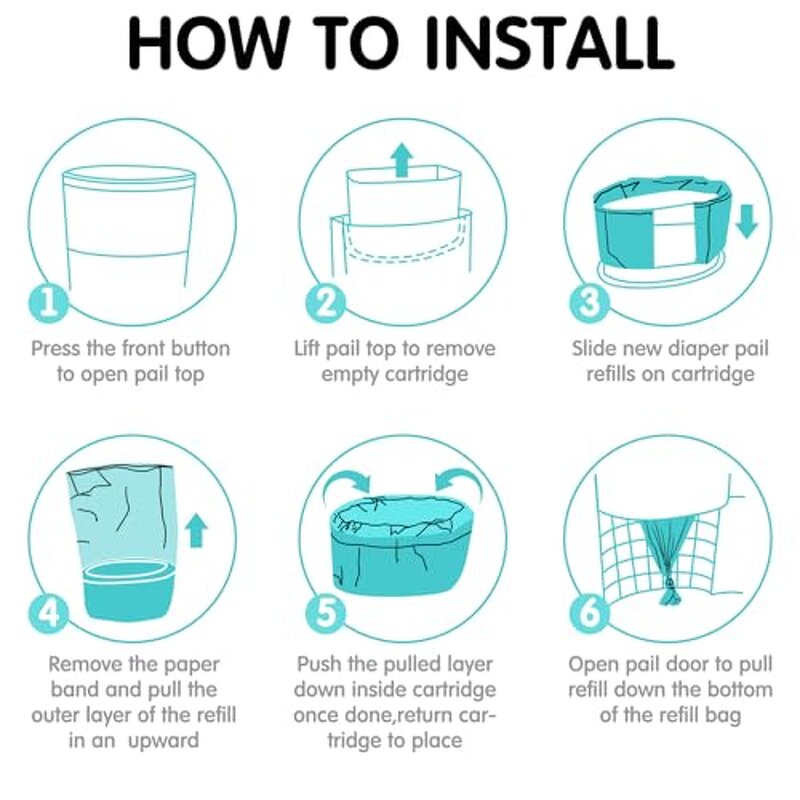 Diaper Pail Refill Bags Manufacturer - YC Hot Sale for Nappy Bins 4.5 m Proof Refill Biodegradable Baby