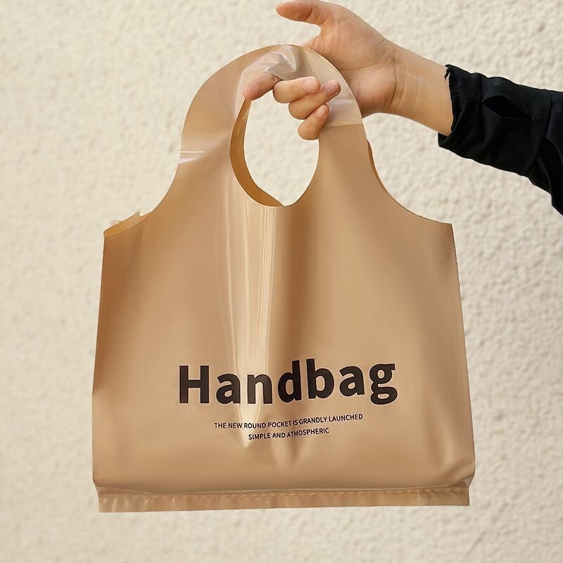 Shopping Bag Manufacturer - YC New Arrival Customize LDPE/HDPE Packing Clear Plastic Soft Loop Handle