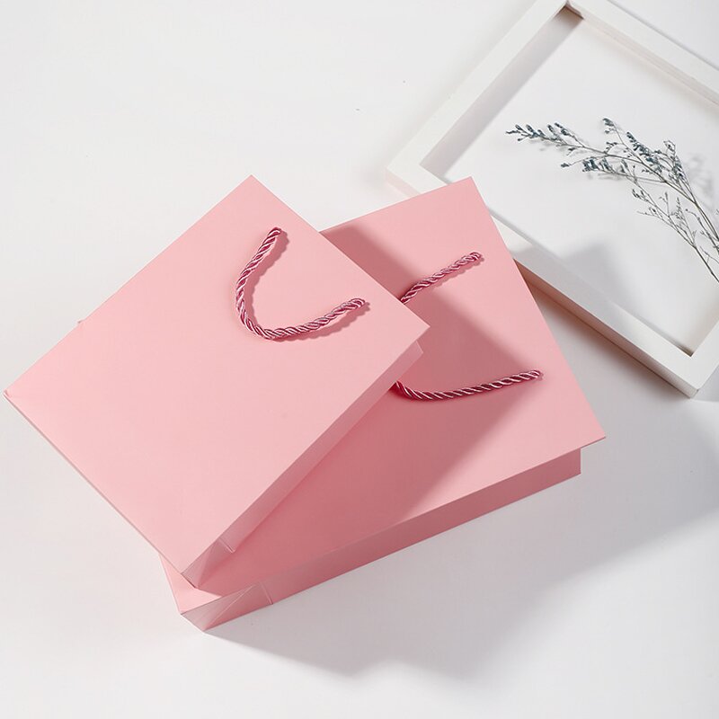 Paper Shopping Bag Manufacturer - YC Custom Logo Gift Clothing Cardboard With Ribbon Handles Boutique Luxury Recycled Packaging