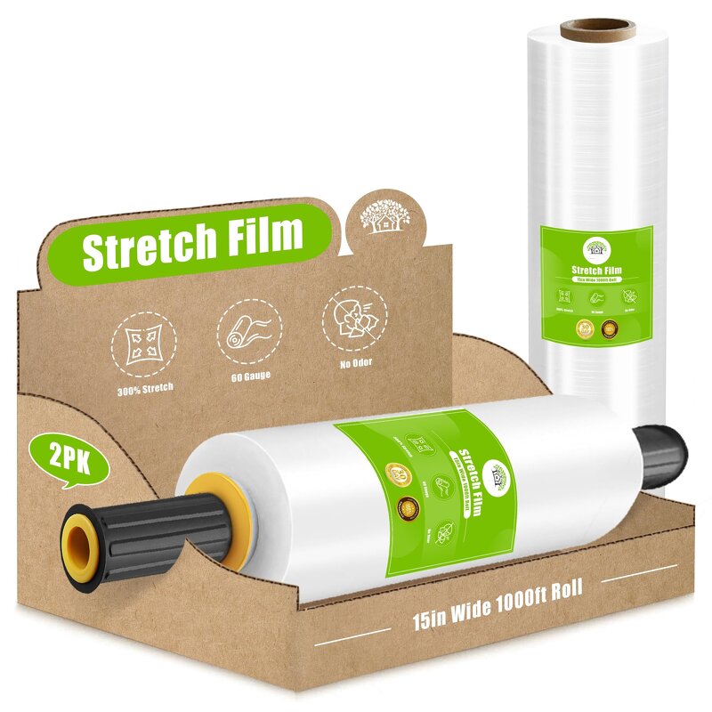Stretch Film Manufacturer - YC Factory Wholesale Customized Hand Use Plastic Poly 30-50cm Width LDPE Pallet Shrink Wrapping