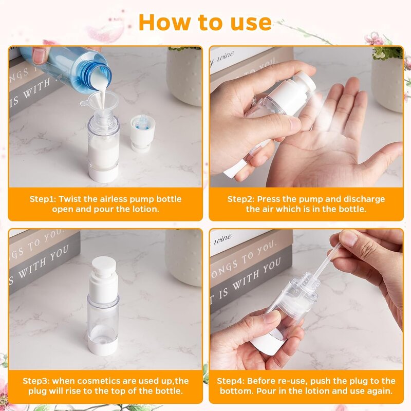 Airless Toothpaste Bottle Manufacturer - YC Wholesale Empty Refillable Plastic Pump Jar Skincare Cosmetics Packaging Airless