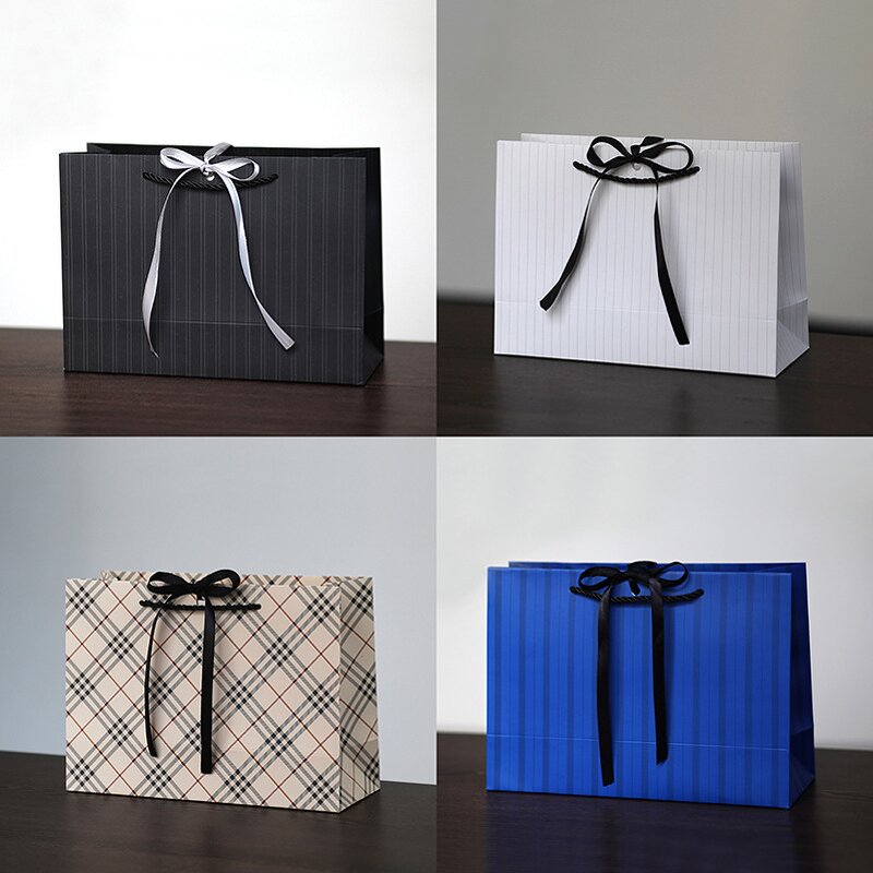 Paper Shopping Bag Manufacturer - YC Luxury Gift Packaging Custom Printed Logo Cardboard for Shoes Clothing Gift Carrier