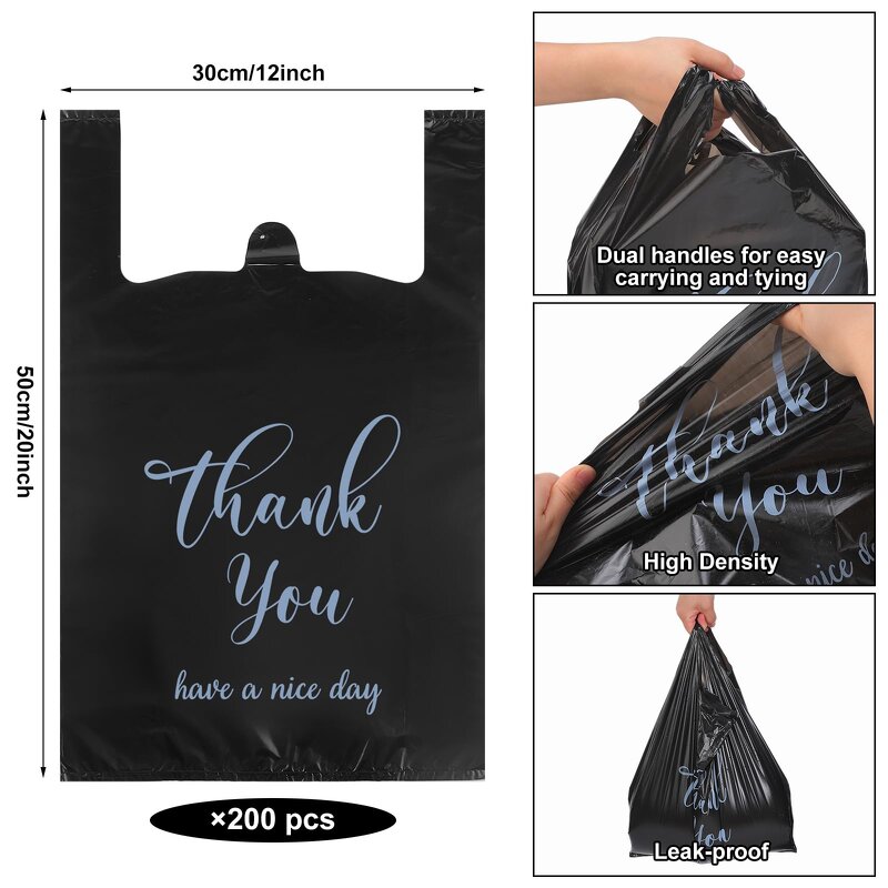 Biodegradable Shopping Bag Manufacturer - 100% Green Package Carry-out Sustainable Based T Shirt Plastic Custom Colorful Print