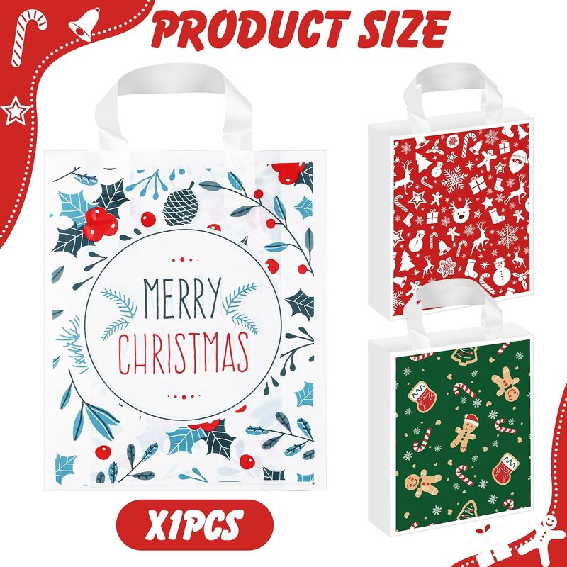Shopping Bag Manufacturer - YC Custom Recyclable LDPE/HDPE Tote Retail Gusset Plastic Packaging with Soft Loop Handles for Gift
