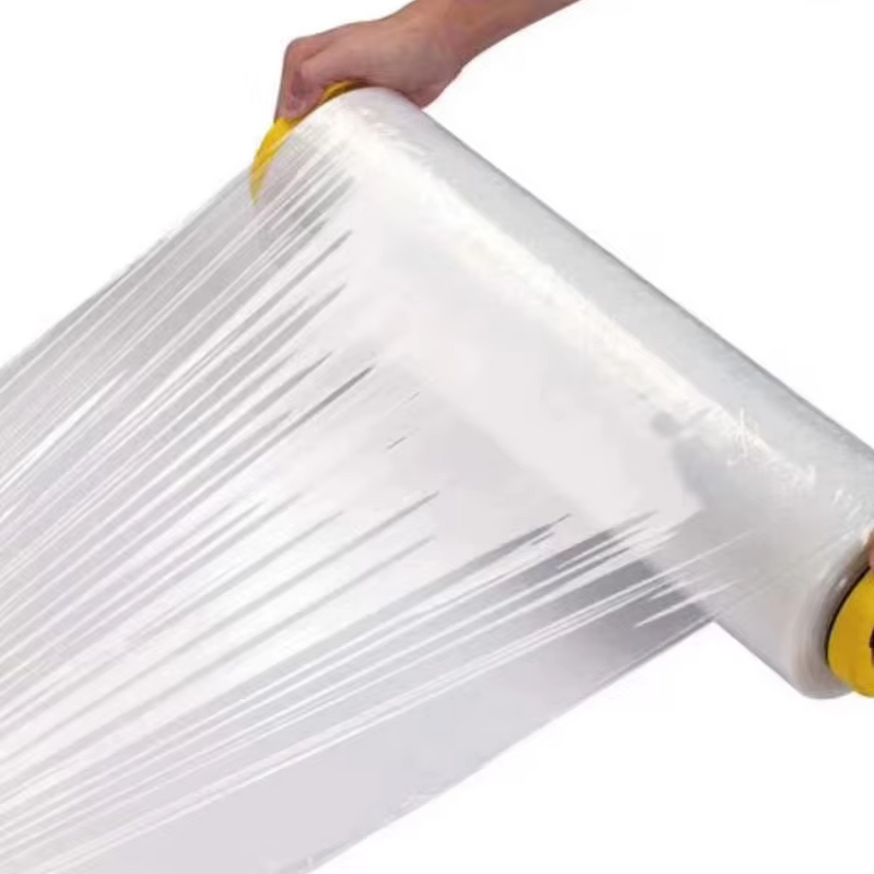 Stretch Wrap Manufacturer - YC Machine Winding Film Master Durable Adhering PE Transparent Proof Soft Packaging Plastic Polythene Roll