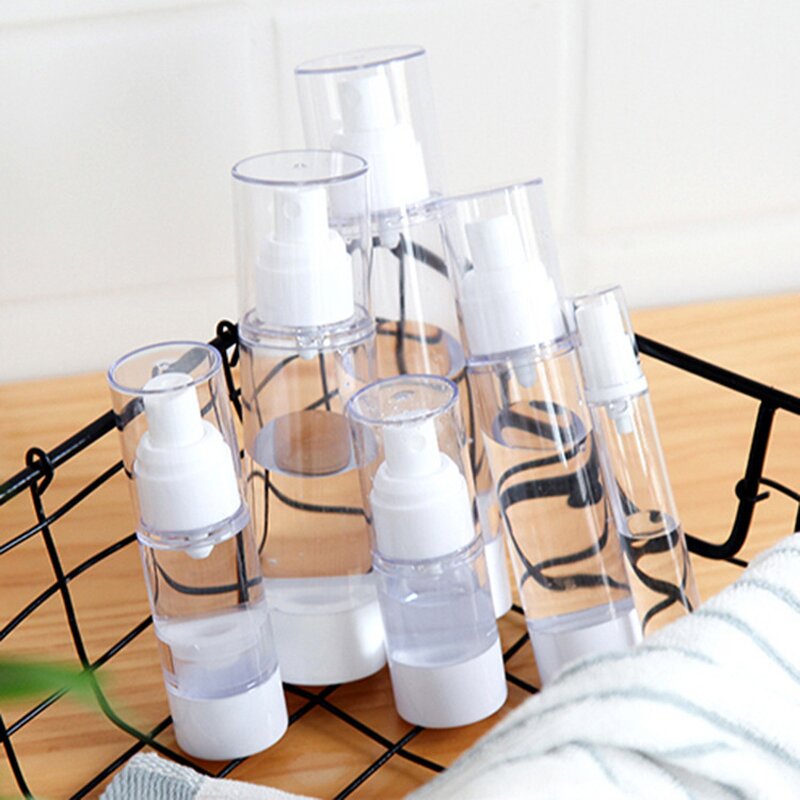 Double Tube Plastic Bottle Manufacturer - YC Luxury Empty Customized Cosmetic Packaging Jar Facial Care Vacuum Spray Lotion Airless Pump