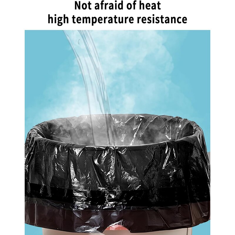 Refuse Sacks Manufacturer - YC Strong Large Thick LDPE HDPE Black Garbage Bag Customized Plastic Packing Trash Bags