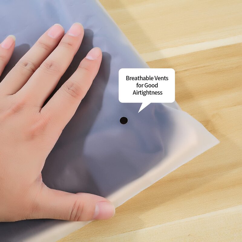 Biodegradable Zipper Bags Manufacturer - Factory Custom Black Matte Frosted Resealable Poly PE Clothing T-Shirts Plastic With logo