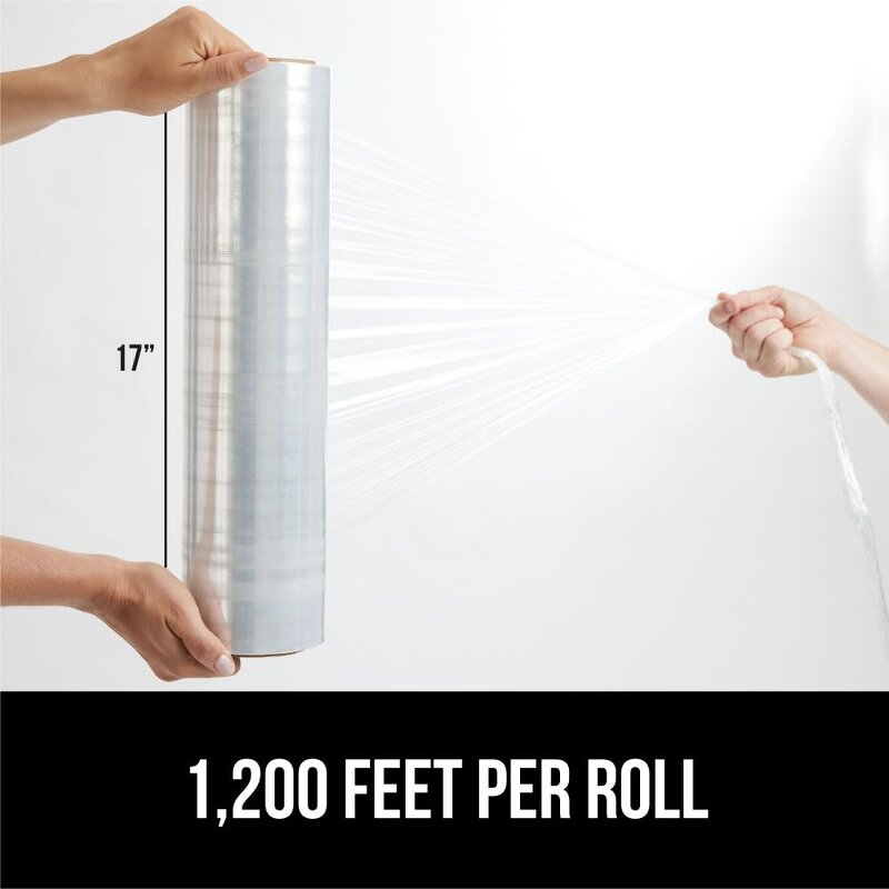 LDPE Stretch Film Manufacturer - YC Soft Black Plastic Transparent Packaging Roll Hand Use PE Strech Shrink Wrap