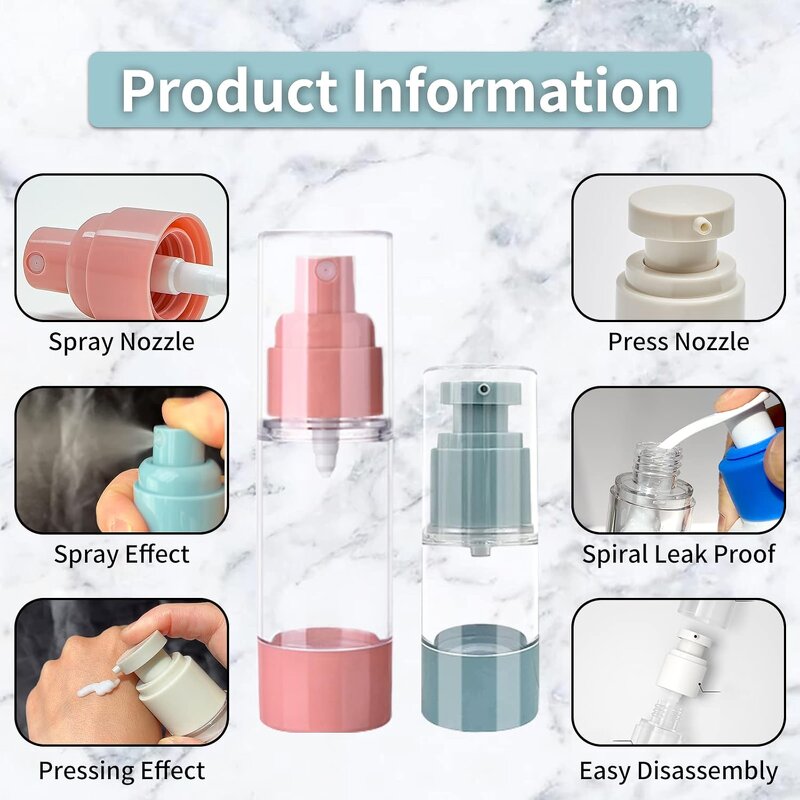 PCR Lotion Bottle Manufacturer - Bulk Airless Replaceable Recyclable Private Label 80-100ml Round Shape Custom Pink for Cosmetics