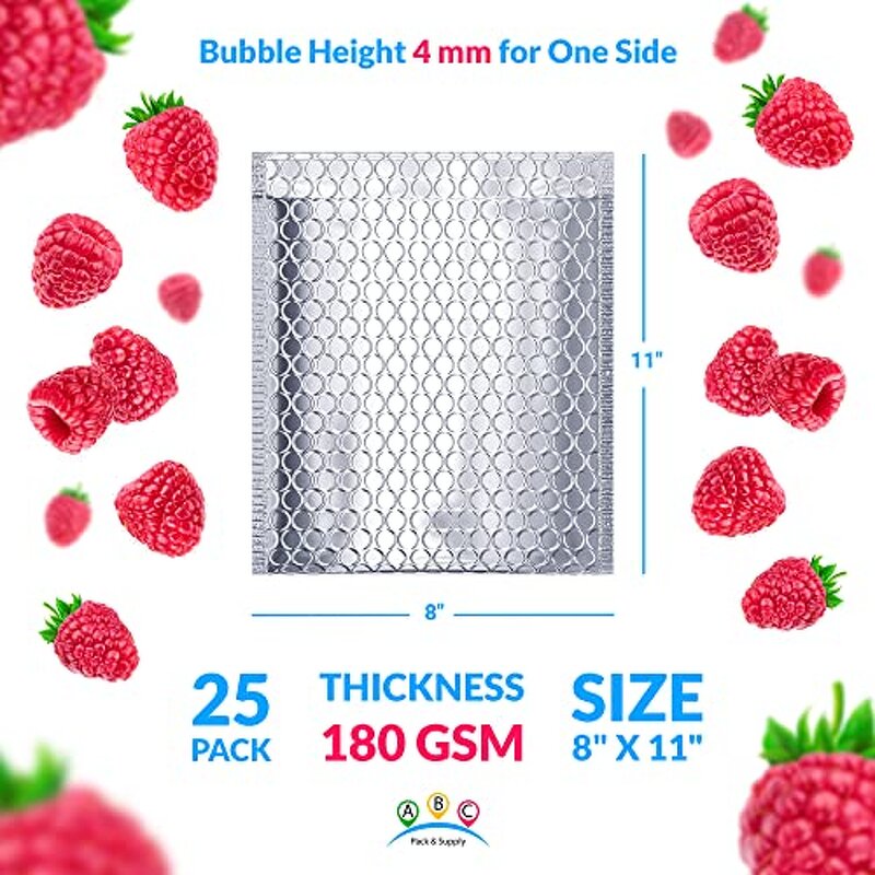 Metalized Bubble Mailers Manufacturer - YC Logistics Packaging Custom Printed Silver Shipping Mail Custom Strong Adhesive Poly