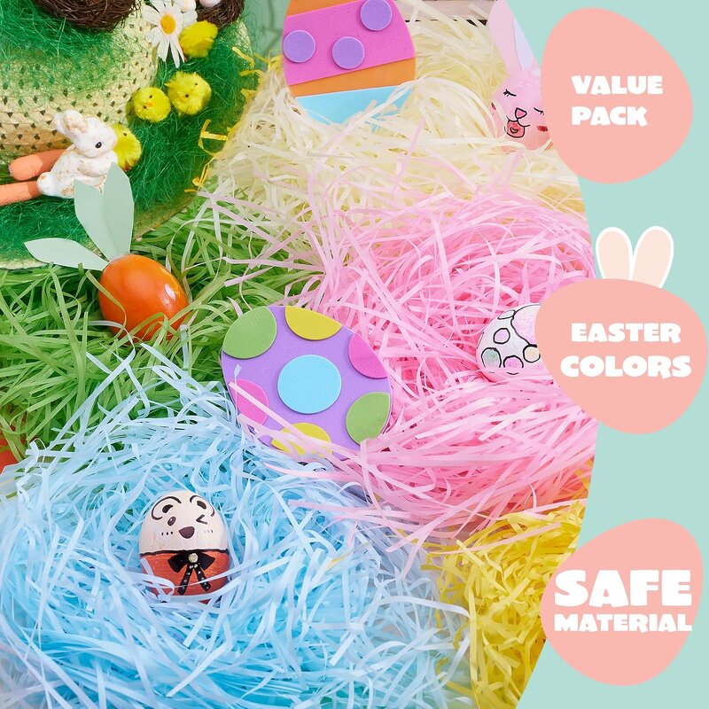 Crinkle Paper Manufacturer - YC Eco Recycle Colors Cutting Shredded Tissue Filler for Gift Box Basket Filler Filling