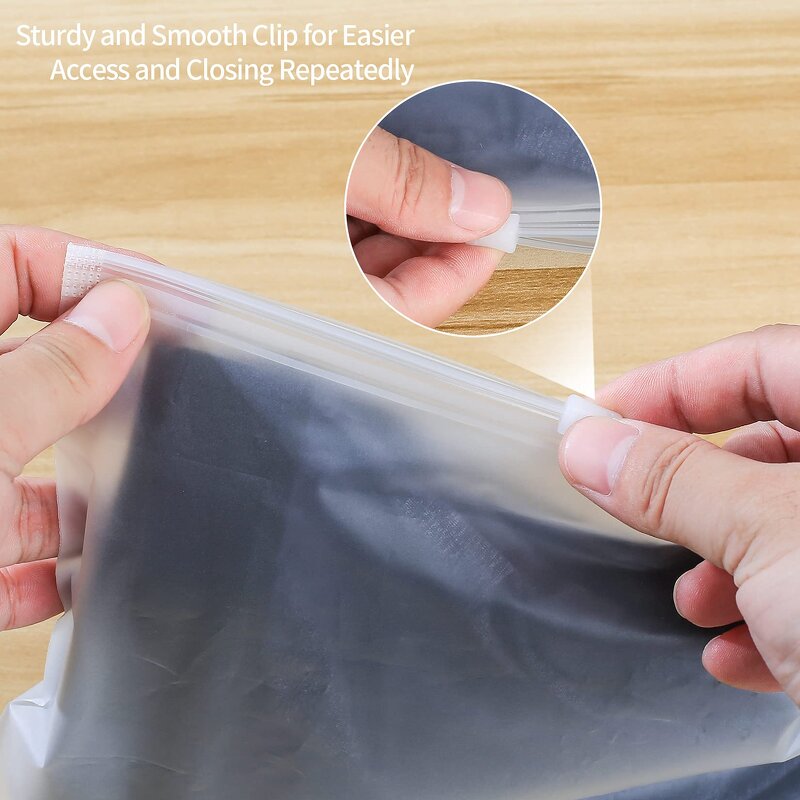 Clothing Ziplock Bags Manufacturer - YC Custom T Shirt Underwear Packaging Transparent Logo Water Proof Plastic Packing Zipper