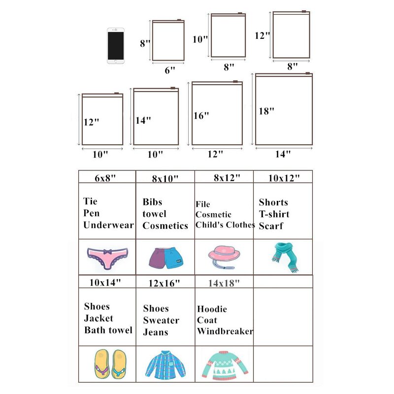 Slider Zipper Lock Bags Manufacturer - YC Custom Transparent Pe T-Shirt Swimwear Frosted Resealable for Plastic Packaging