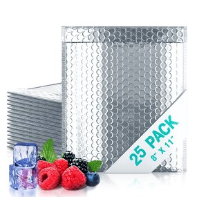Metalized Bubble Mailers Manufacturer - YC Logistics Packaging Custom Printed Silver Shipping Mail Custom Strong Adhesive Poly