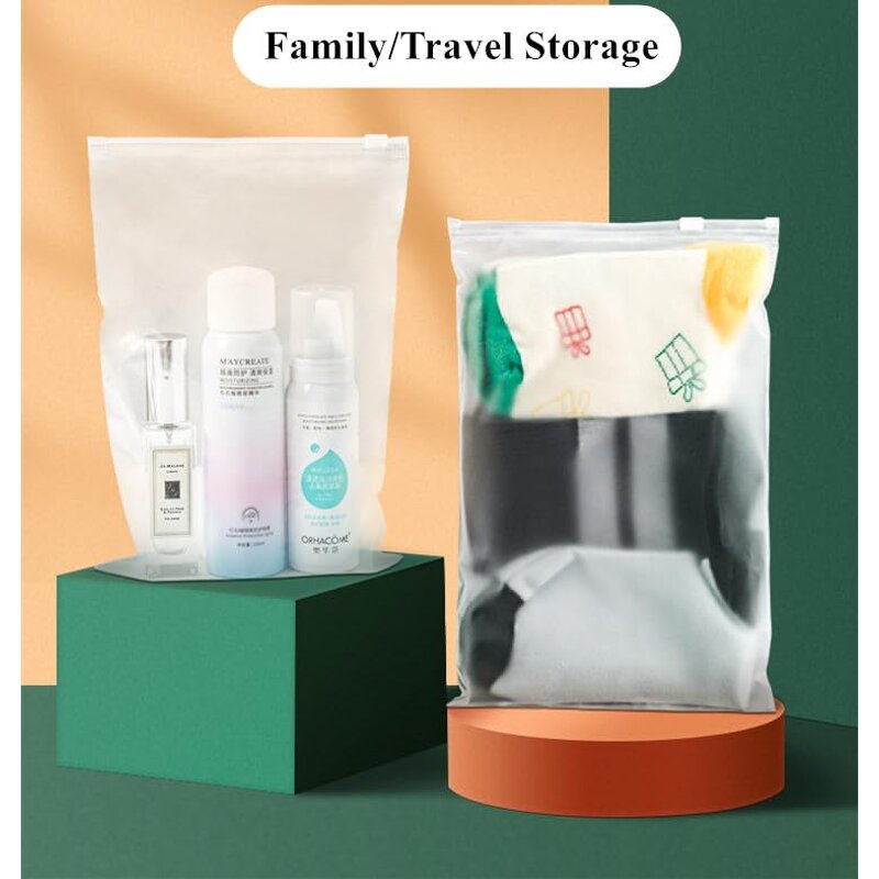 Slider Zipper Lock Bags Manufacturer - YC Custom Transparent Pe T-Shirt Swimwear Frosted Resealable for Plastic Packaging