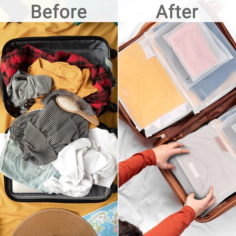 Resealable Zipper Bags Manufacturer - YC Plastic Frosted Packaging Ziplock With Slider Closure for Shipping Clothes Clear