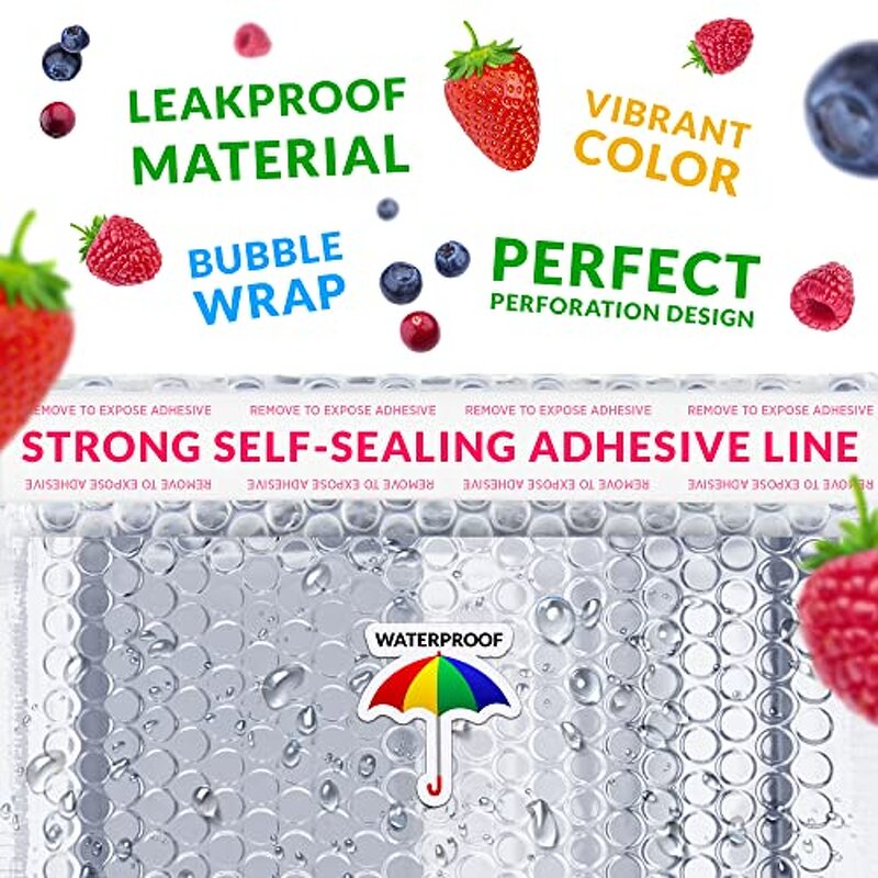 Metalized Bubble Mailers Manufacturer - YC Logistics Packaging Custom Printed Silver Shipping Mail Custom Strong Adhesive Poly