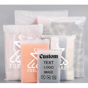 Frosted Zipper Bag Manufacturer - YC Customized Own Brand Logo Plastic Sealing ZipLock Matte Printing Customer Logo Plastic