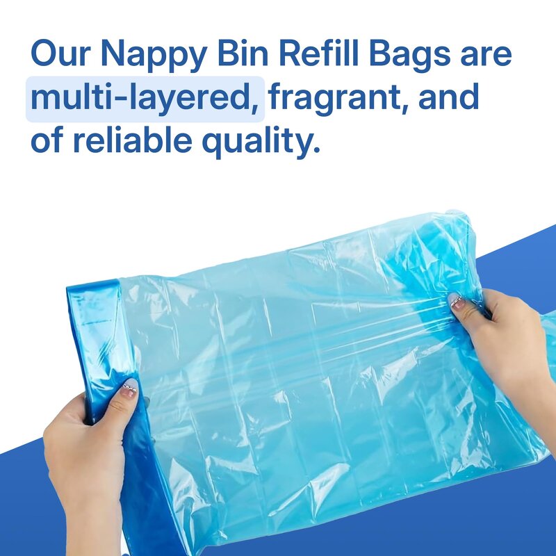 Smell Proof Garbage Bags Manufacturer - YC Degradable Plastic Bucket Trash Waste Replacement Compatible Baby Diaper Refill