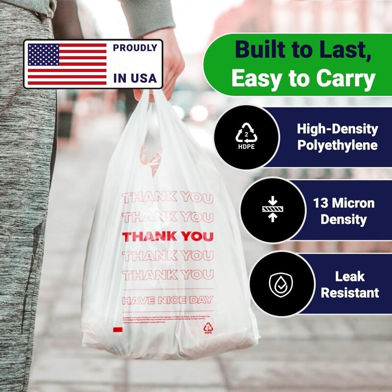 Plastic T Shirt Bags Manufacturer - Manufacturer's Customization Heavy Duty Vest Handle Colorful Shopping Packaging Thank You T-shirt