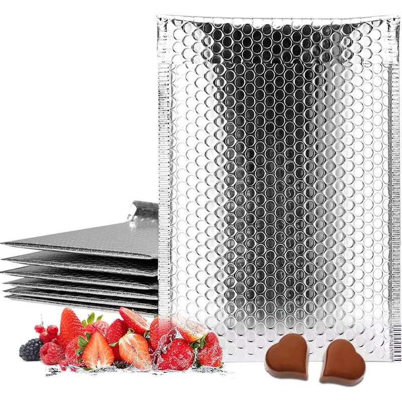 Metalized Bubble Mailers Manufacturer - YC Logistics Packaging Custom Printed Silver Shipping Mail Custom Strong Adhesive Poly