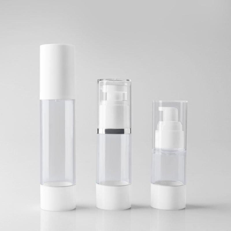 Airless Pump Bottle Manufacturer - YC Factory Custom Print Spray Pump Head 15-50ml Cosmetic Packaging Airless
