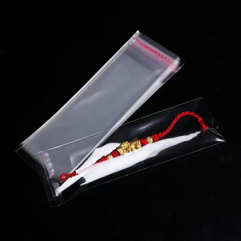 Glass Paper Bags Manufacturer - YC Reusable Self-Adhesive Long Plastic Transparent OPP Heat Sealing for Tableware Toothbrushes Food