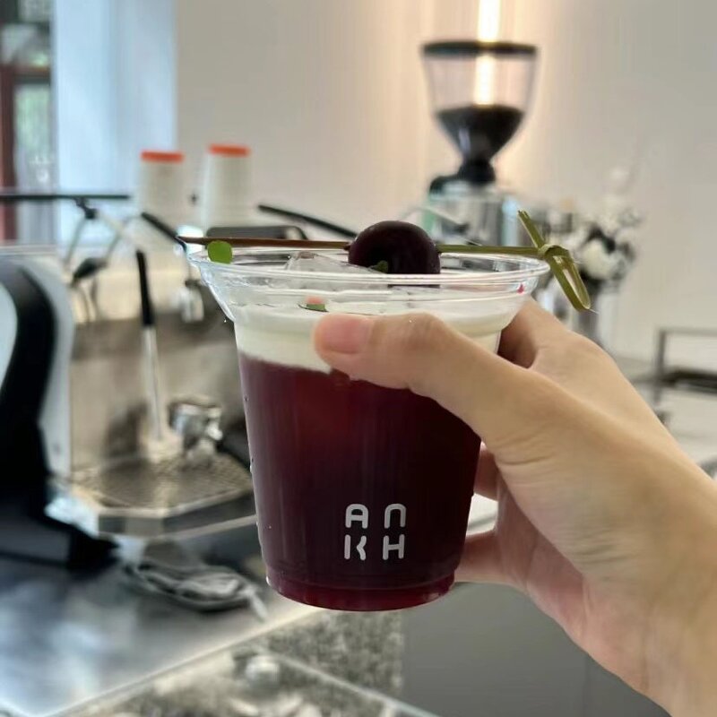 Plastic Cup Manufacturer - YC Wholesale Manufacturer Custom LOGO Print Ice Coffee Cold Low MOQ PET PP With Lids Straws